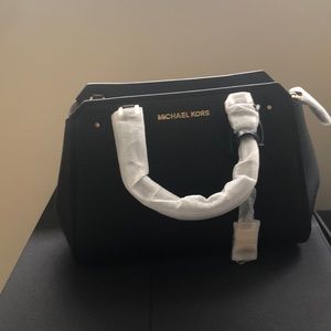 Michael Kors black Medium Messenger Bag